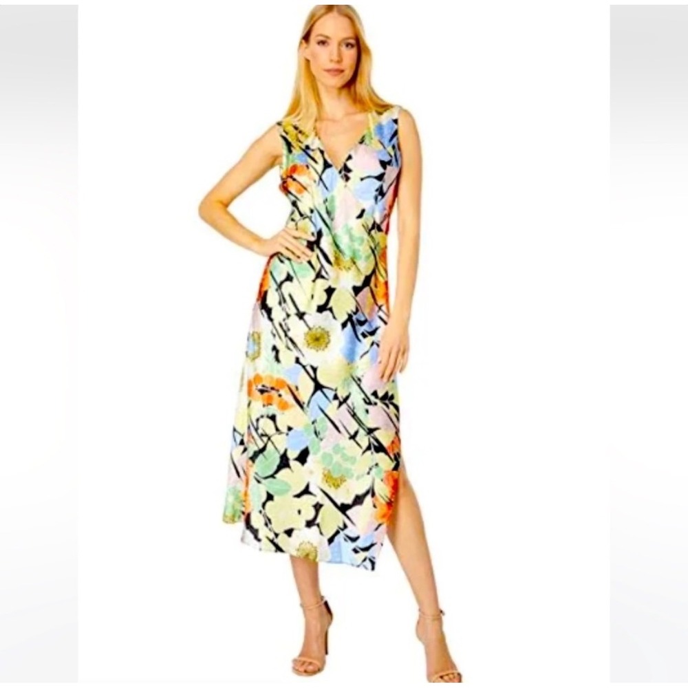 Equipment Audricce silk floral midi dress M classic feminine resort boho